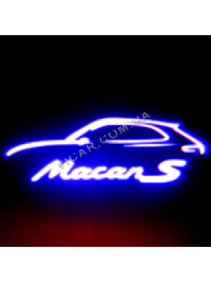 Логотип led в карту Porsche Macan